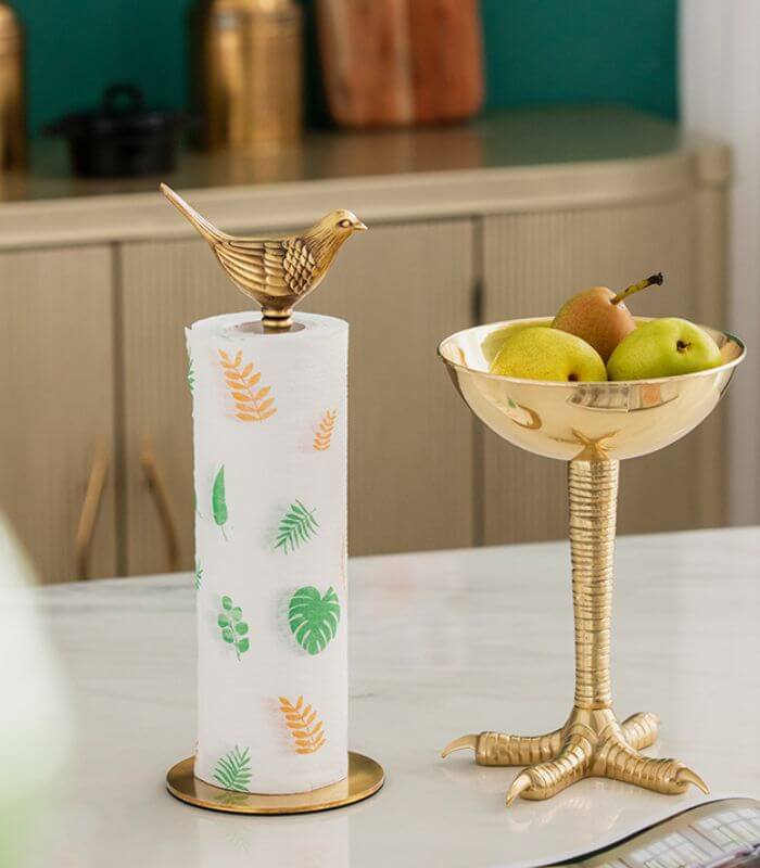 Brass Paper Towel Holder