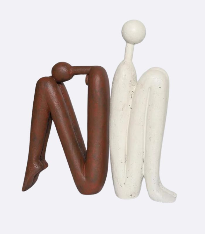 Bookends Resin Arty Human Sculptures