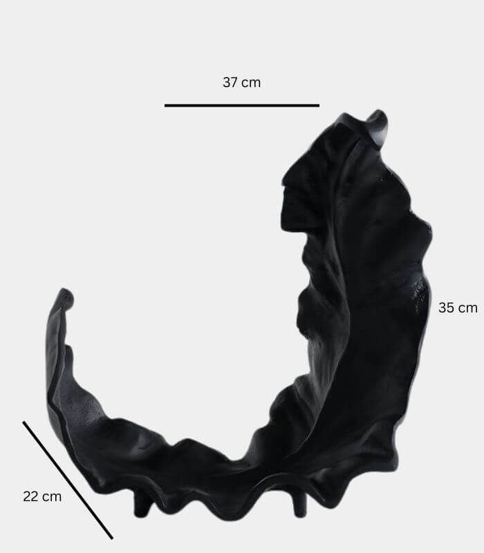 Sylva Handcrafted Decorative Leaf Tray Large 37 cm