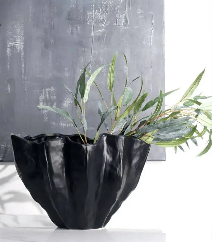 Valetta Sculptural Bowl / Vase Resin Large 37 cm