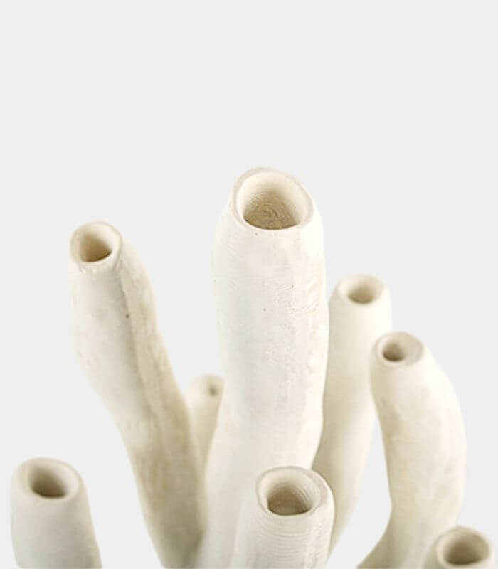 Modern Coral Branch Sculpture – Resin Marine-Inspired Decor | 35cm Contemporary Accent Piece