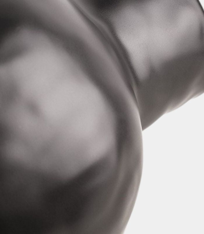 Artisan Lunara Keramikvase – Abstrakte skulpturale Keramik, Schwarz