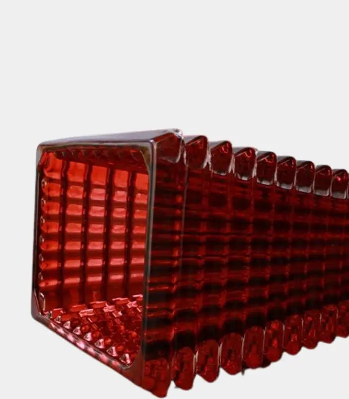 Crystal Glass Tabletop Vase Rectangular 28 cm