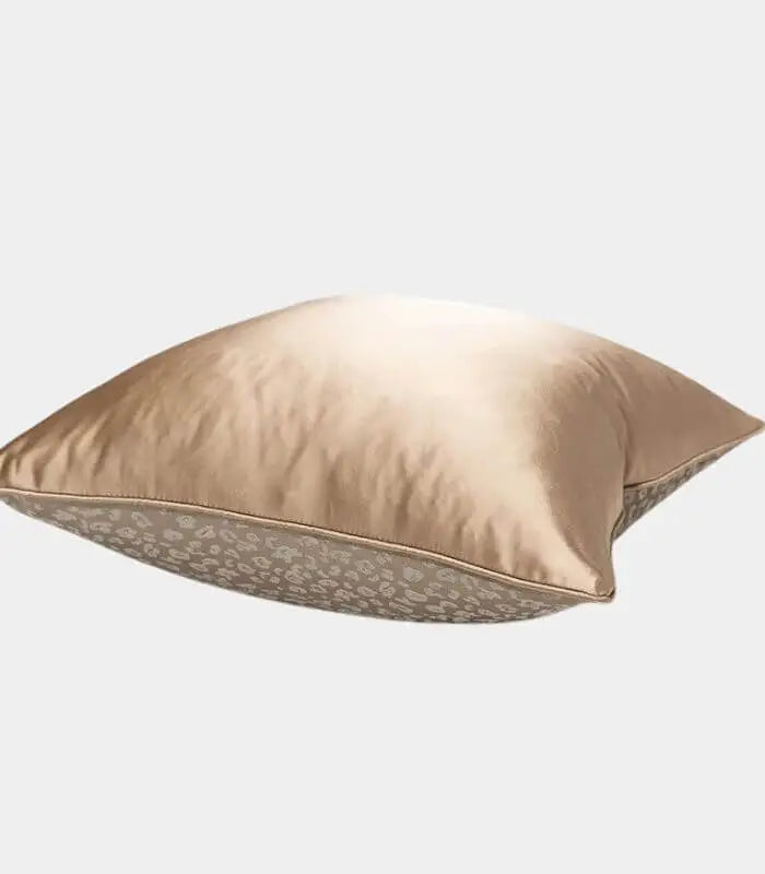 Champagne Leopard Decorative Throw Pillow Cover