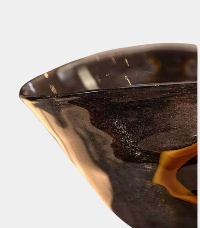 Black Orion Tabletop Vase Glass