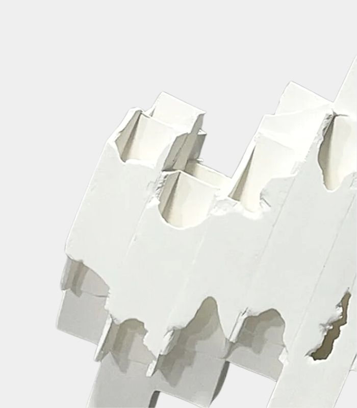 Ceramic Modern Sculpture Celestial White