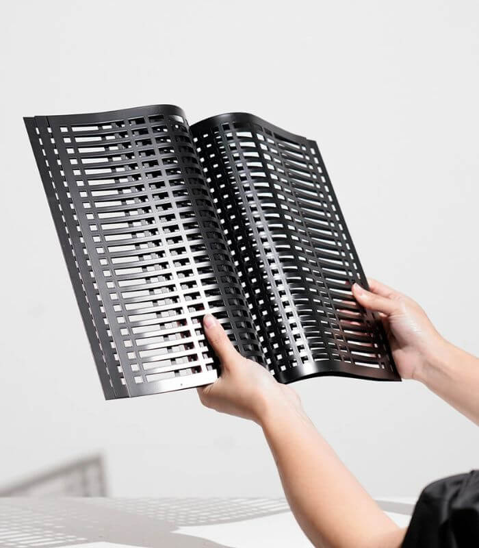 Sculptural Metal Display Tray – Architectural Book Design 38 cm