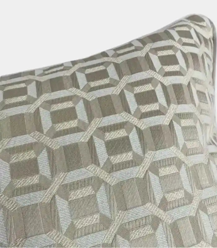 Château Tapestry Woven Cushion Cover – 45x45 cm | Elegant Jacquard Decorative Pillow Case