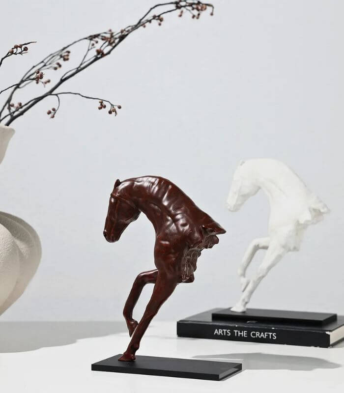 Equinox Half-Body Horse Sculpture – Handcrafted Crafted Resin Décor 24 cm