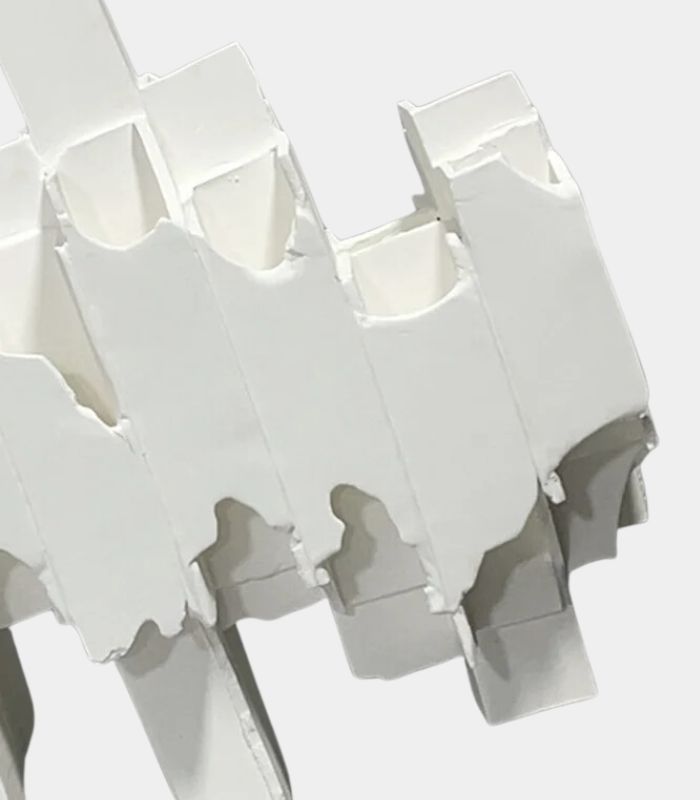 Ceramic Modern Sculpture Celestial White