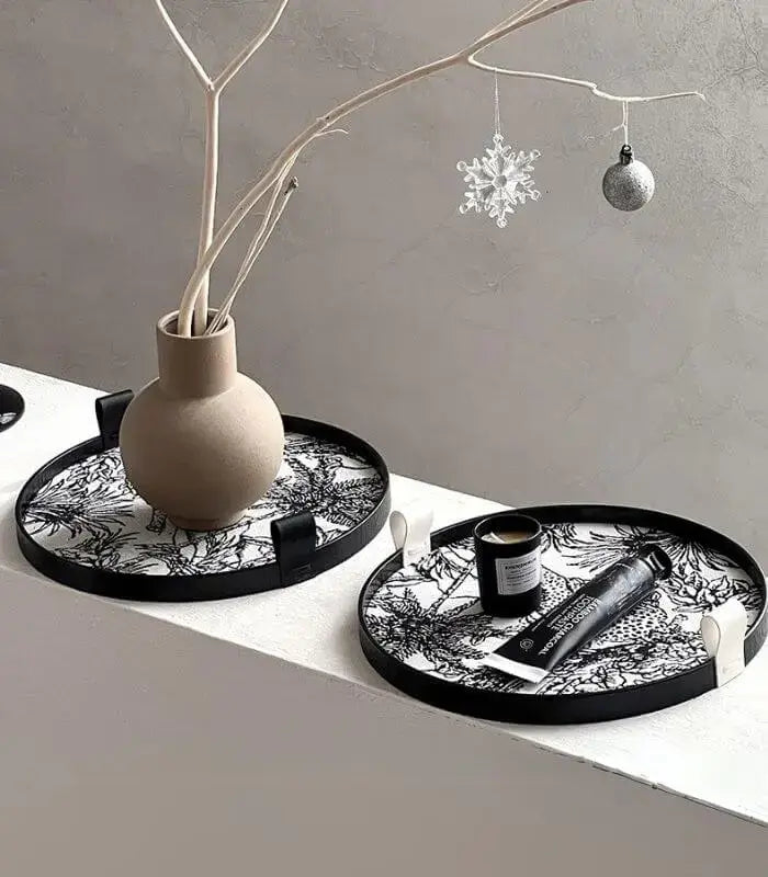 Tropical Chic Round Decorative Tray 30 cm