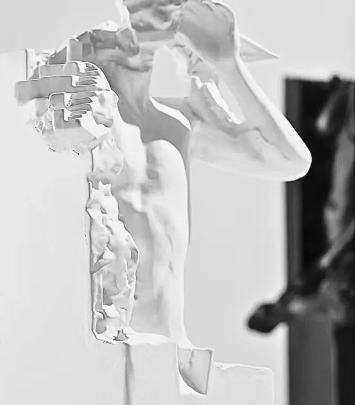 Set 2 Pcs Modern Abstract Human Form Bookends - Artistic Resin Sculpture Set