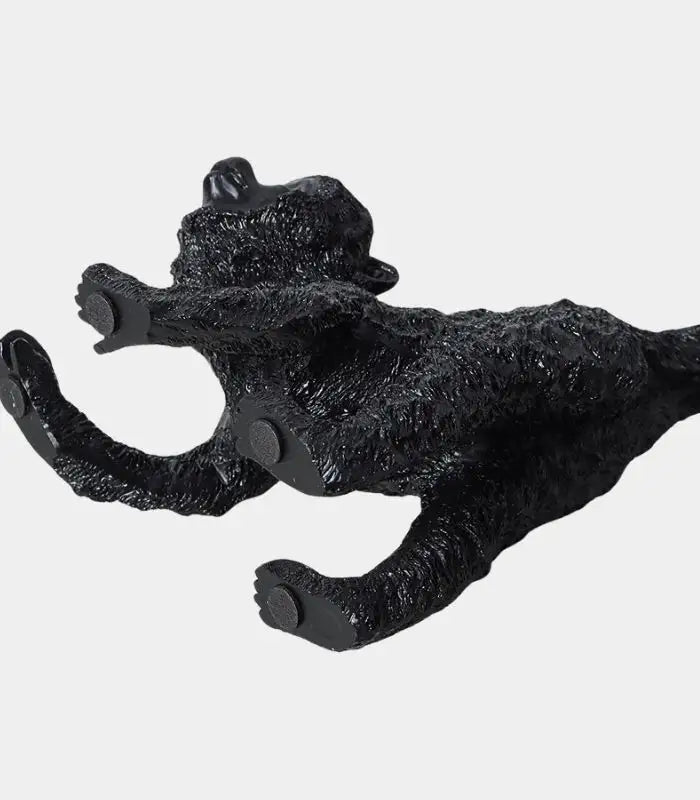 Black Resin Monkey Sculpture – Contemporary Decorative Figurine