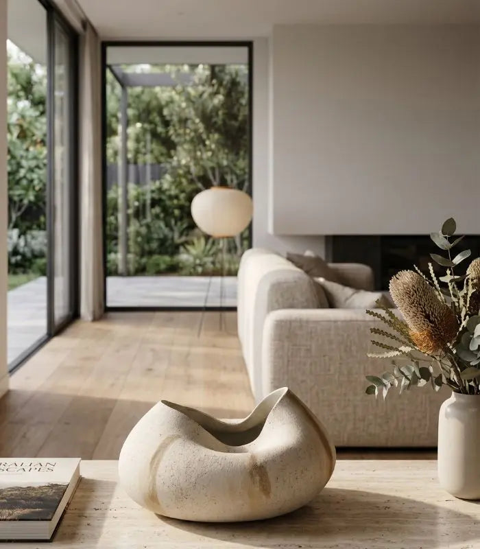 Amara Decorative Ceramic Bowl – Organic Sculptural Design