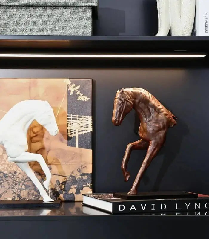 Equinox Half-Body Horse Sculpture – Handcrafted Crafted Resin Décor 24 cm