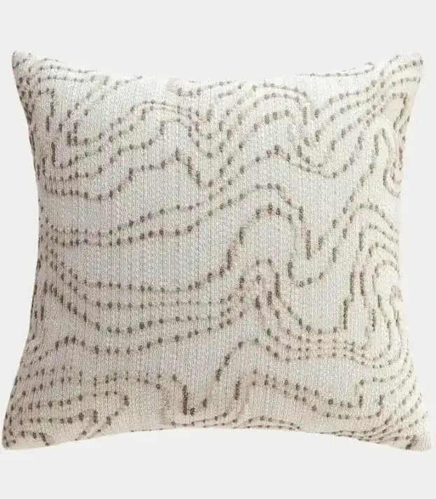 Luminous Cushion Cover Elegant Jacquard Decorative Throw Pillows 45x45 cm