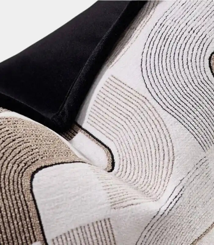 Architectural Flow Cushion Cover – Premium Woven Jacquard Design Square