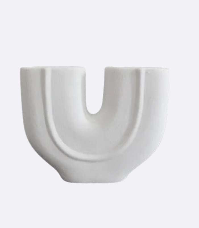 Villa White Ceramic Vase