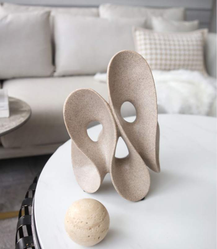 Abstract Hollowed-out Irregular Sculpture Decorative Object 30 cm