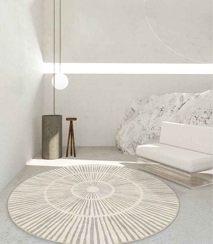Radiant Rays Modern Round Rug