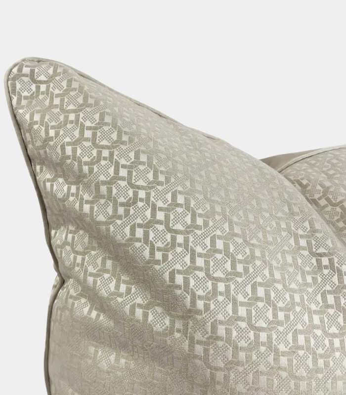 Château Tapestry Woven Cushion Cover – 45x45 cm | Elegant Jacquard Decorative Pillow Case