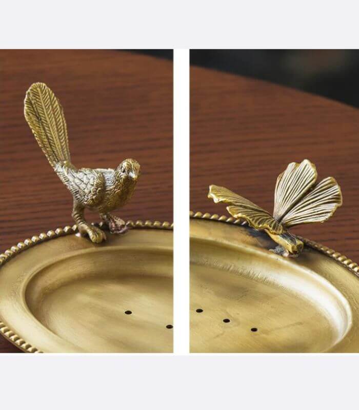 Vintage Soap Dish Trinket Tray Brass 15 cm