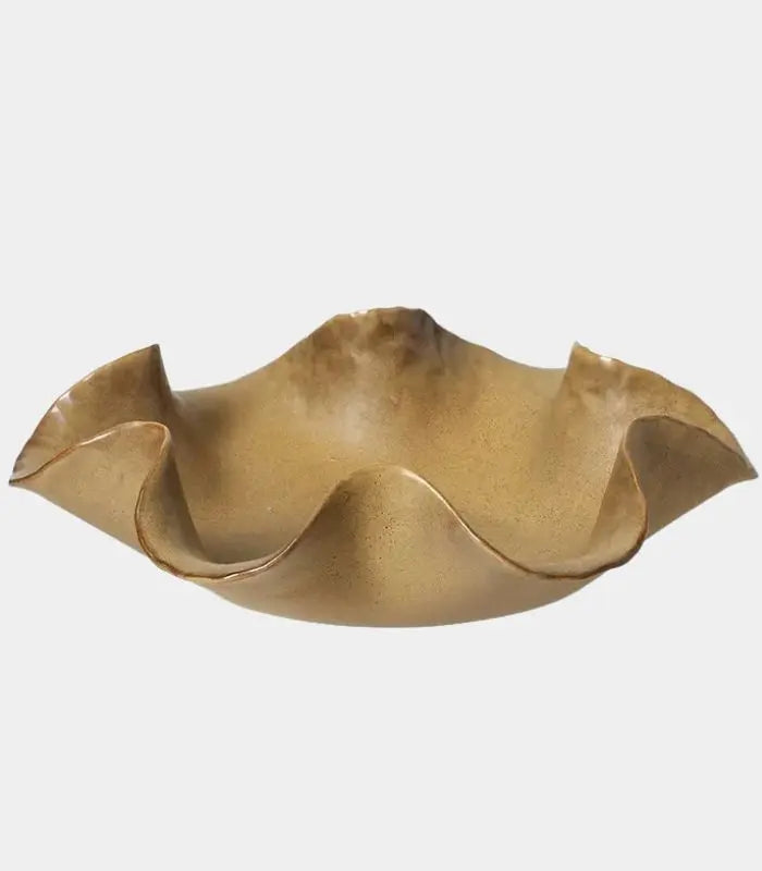 The Ondine Organic Ceramic Bowl Brown 28 cm