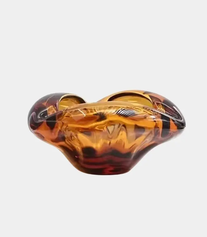 Decorative Bowl The Soleil Handblown Art Glass Bowl 18 x 9 cm