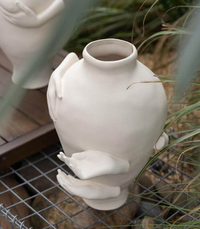 Handcrafted Ceramic Vase - Ethereal Embrace Large 38 cm (15 in)