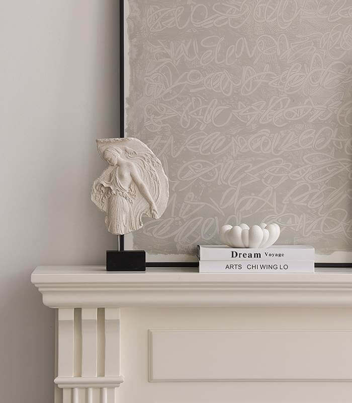 Elysian Grace Sculpture – Classical Fragment on Display Stand (35 cm / 13.8 in)