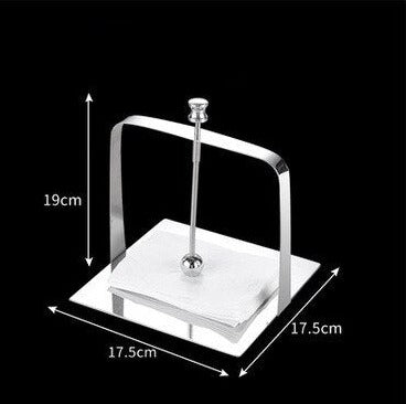 Napkin Holder in Mirror Polished Stainless Steel Sliver