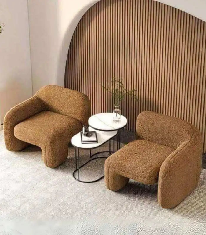 Taylor Chair Occasional Chair Brown Boucle Fabric