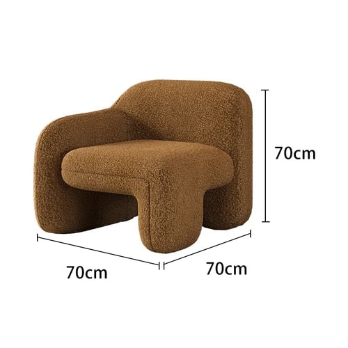 Taylor Chair Occasional Chair Brown Boucle Fabric