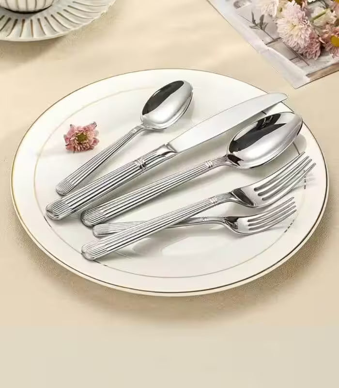 20 Pcs Cutlery Set Meridian Ridge – 304 Stainless Steel Set for 4 People