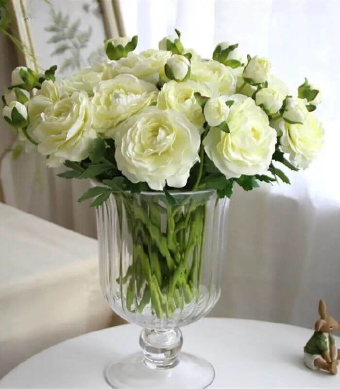 Table Top Vase Crystal Glass Hurricane Candle Holder Lead Free