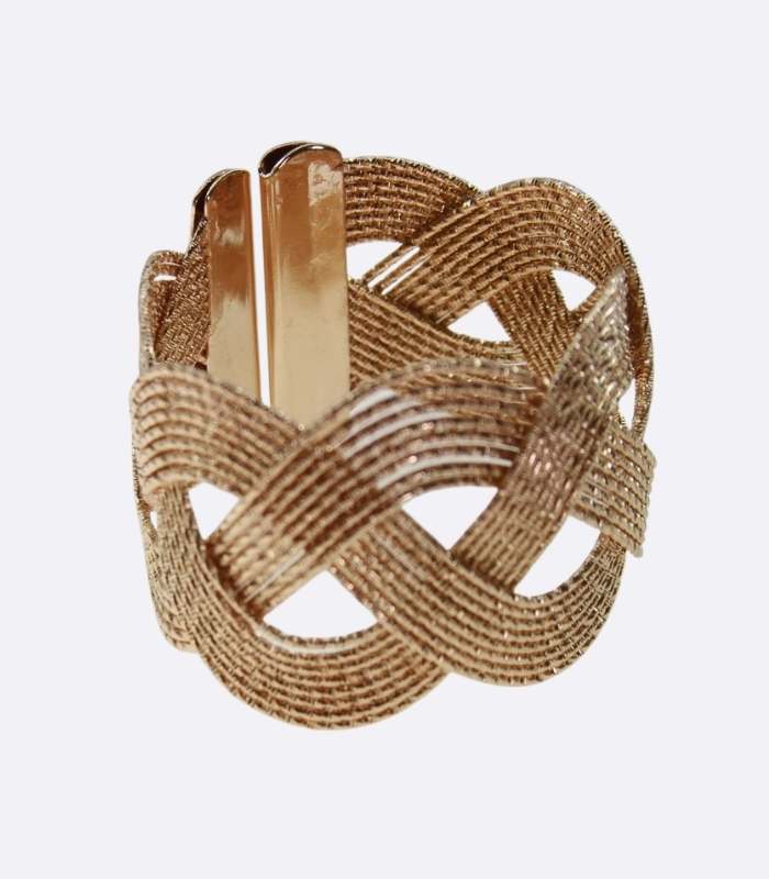 12er Set Serviettenringhalter aus Metall, Edelstahl