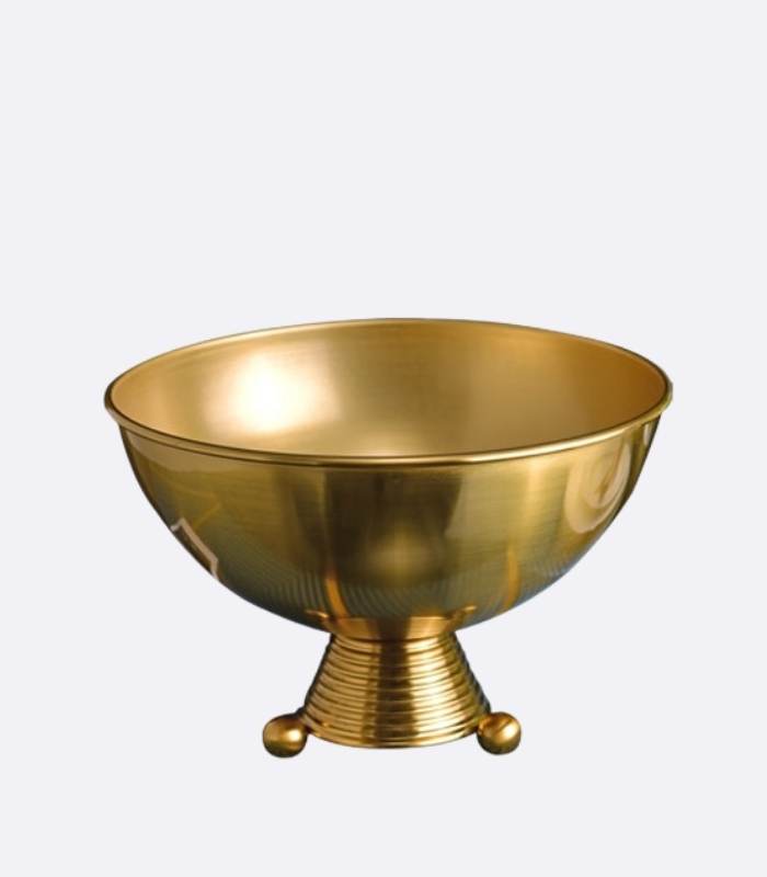 Centerpiece Bowl Flower Arrangement Stainless Steel Vase Golden