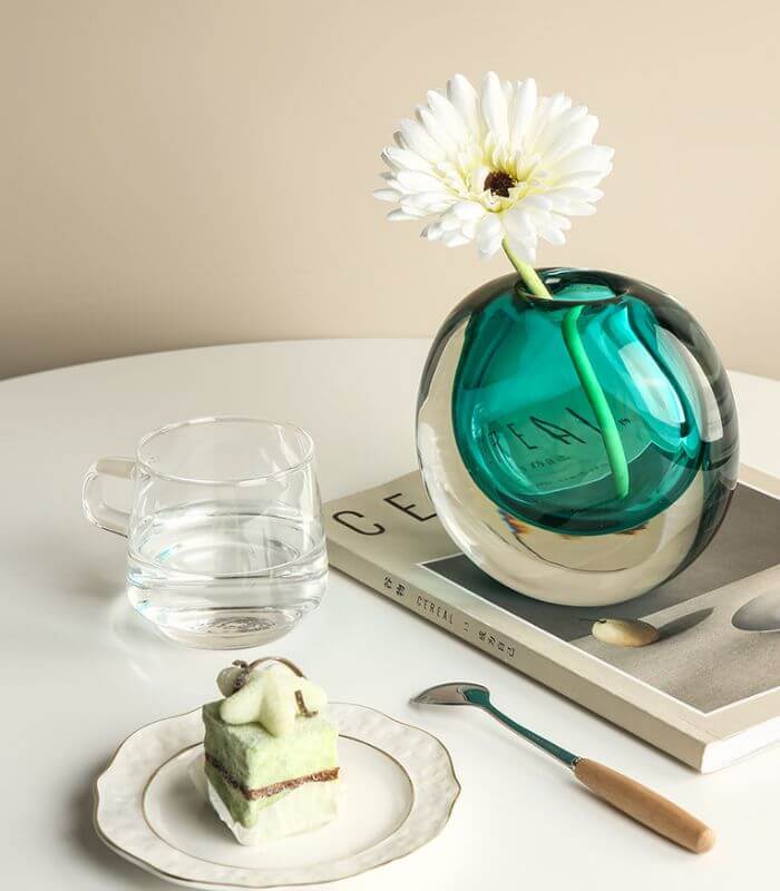 Decorative Crystal Glass Vase 14.5cm