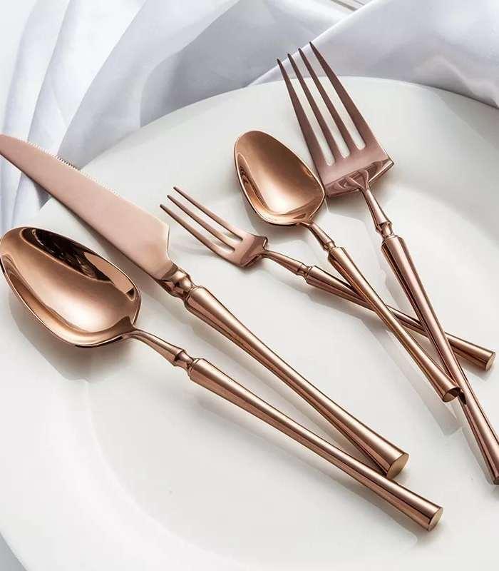 30 Pcs Cutlery Set Stainless Steel Mirror Polished Set for 6