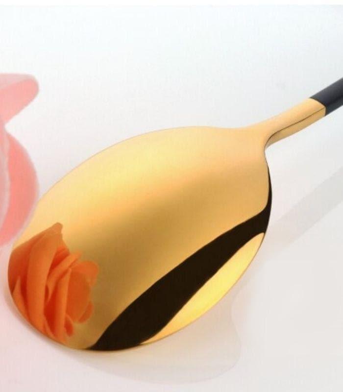 2pcs/set Japanase Chopsticks and Spoon Set Stainless Steel Tableware