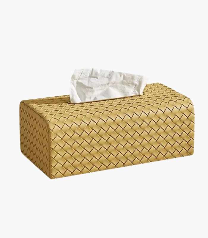 Leather Tissue Box Rectangular  18.5 cm