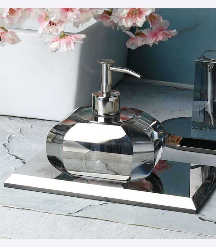 Crystal soap dispenser from Last Aristocrat - beautifully designed soap dispenser made of high-quality crystal with elegant and functional features