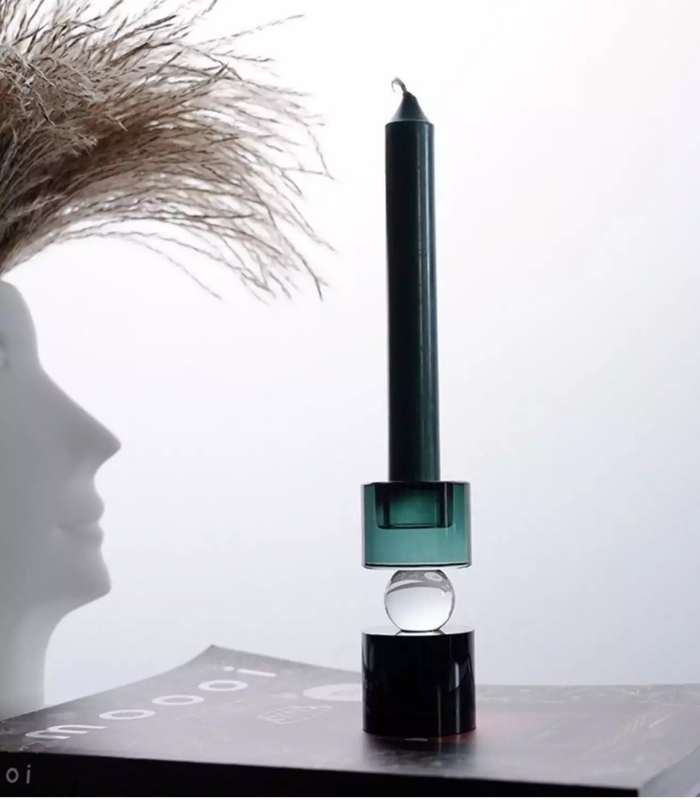 Crystal Candleholder Hollywood Candlestick 10cm