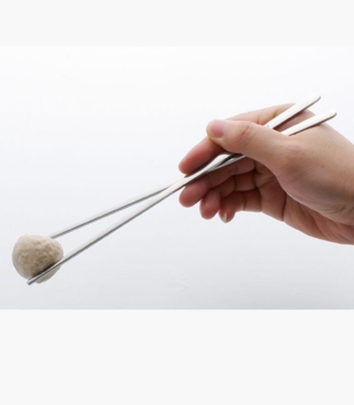 Set of 10 Pairs Stainless Steel Chopsticks