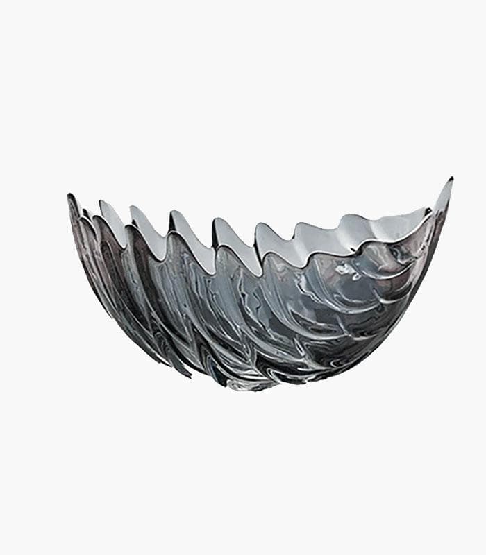 Crystal Leaf Fruit/Salad Bowl 28cm