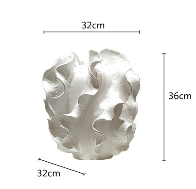 Decorative Table Top Vase Angelito Handcrafted Resin 36 cm Large