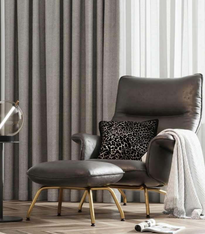 Cushion Cover Leopard Embroidery Modern Pillow Case 45x45cm