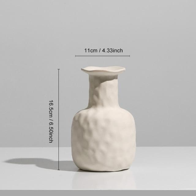 Ceramic Decorative Vase Nordic Style Beige