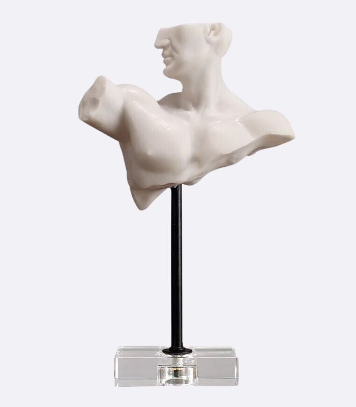 Sculpture Bust on Stand Roman Acrylic Base 30cm