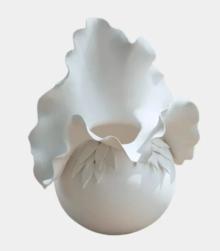 Nascence Ceramic Tabletop Vase – Handcrafted Sculptural Vessel